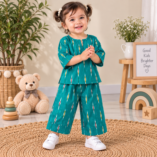 Emerald Ikat Toddler Lounge Set