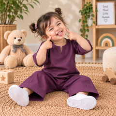Deep Plum Cotton Co-Ord Set