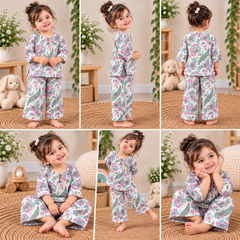 Blush Floral Hand Block Print Cotton Co-Ord Set