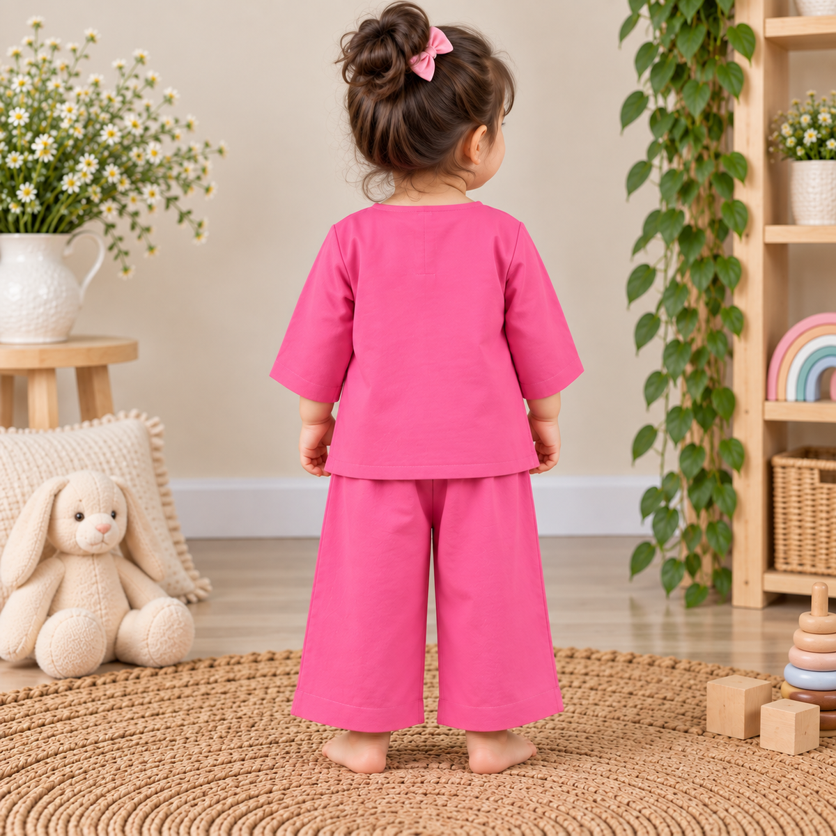 Pink Cotton Lounge Set