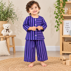 Violet & Indigo Stripe Co-Ord Set
